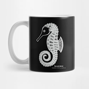 Seahorse with Common and Scientific Names - animal lovers design Mug